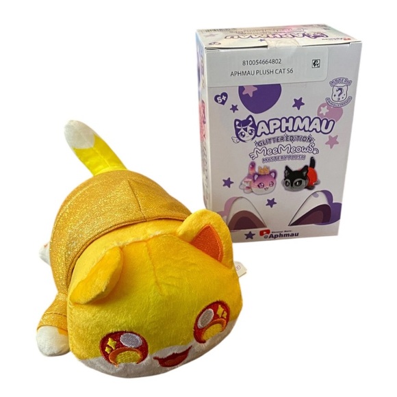 Aphmau MeeMeows Litter 6 Glitter Edition Yellow NOI CAT New 6” Plush Collectible - Picture 5 of 7